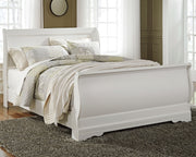 Sam's Furniture - Ashley Furniture - Anarasia Bedroom - Queen Sleigh Bed / White - B129B4