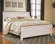 Sam's Furniture - Ashley Furniture - Willowton Bedroom - Two Drawer Night Stand / Whitewash - B267-92