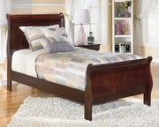 Sam's Furniture - Ashley Furniture - Alisdair Bedroom - Twin Sleigh Bed / Reddish Brown - B376B5