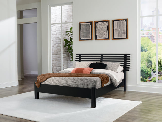 Sam's Furniture - Ashley Furniture - Danziar Bedroom - Full Panel Bed / Black - B1013B20