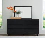 Sam's Furniture - Ashley Furniture - Danziar Bedroom - Dresser and Mirror / Black - B1013B11