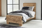 Sam's Furniture - Ashley Furniture - Hyanna Bedroom - Twin Panel Bed / Tan Brown - B1050B20