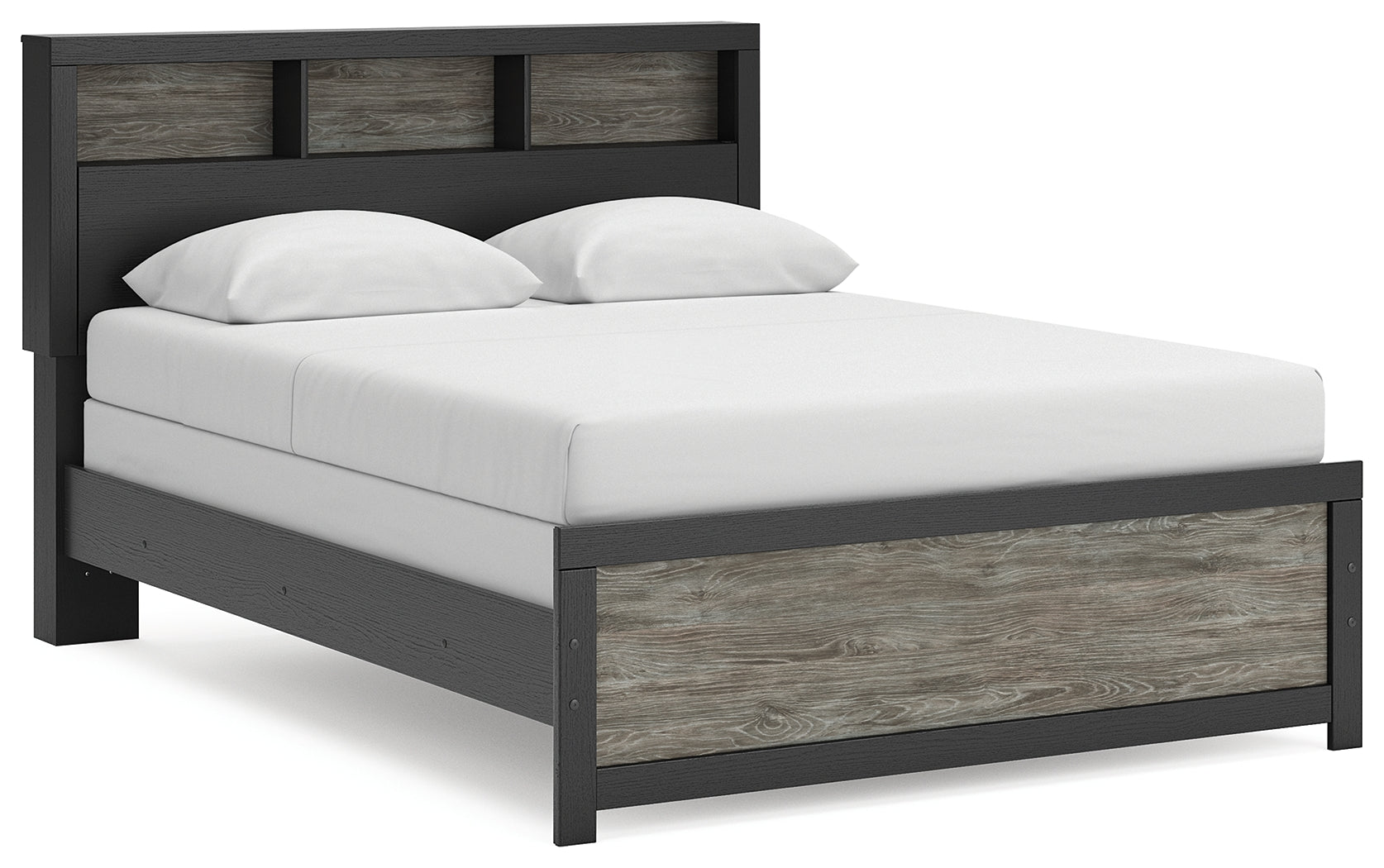 Sam's Furniture - Ashley Furniture - Broachmyn Bedroom - Queen Bookcase Bed / Black/Gray - PCB1118B2