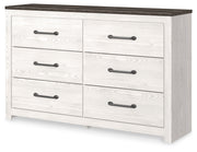 Sam's Furniture - Ashley Furniture - Gerridan Bedroom - Full Panel Bed / White/Gray - B1190B4