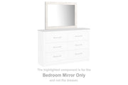 Sam's Furniture - Ashley Furniture - Gerridan Bedroom - Bedroom Mirror / White/Gray - B1190-36
