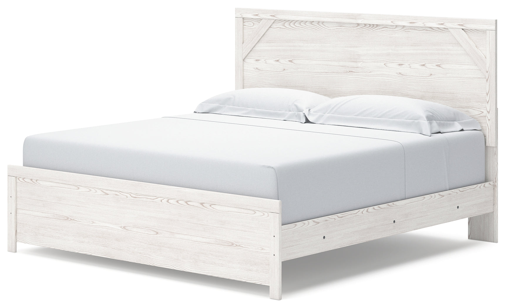 Sam's Furniture - Ashley Furniture - Gerridan Bedroom - King Panel Bed / White/Gray - B1190B3