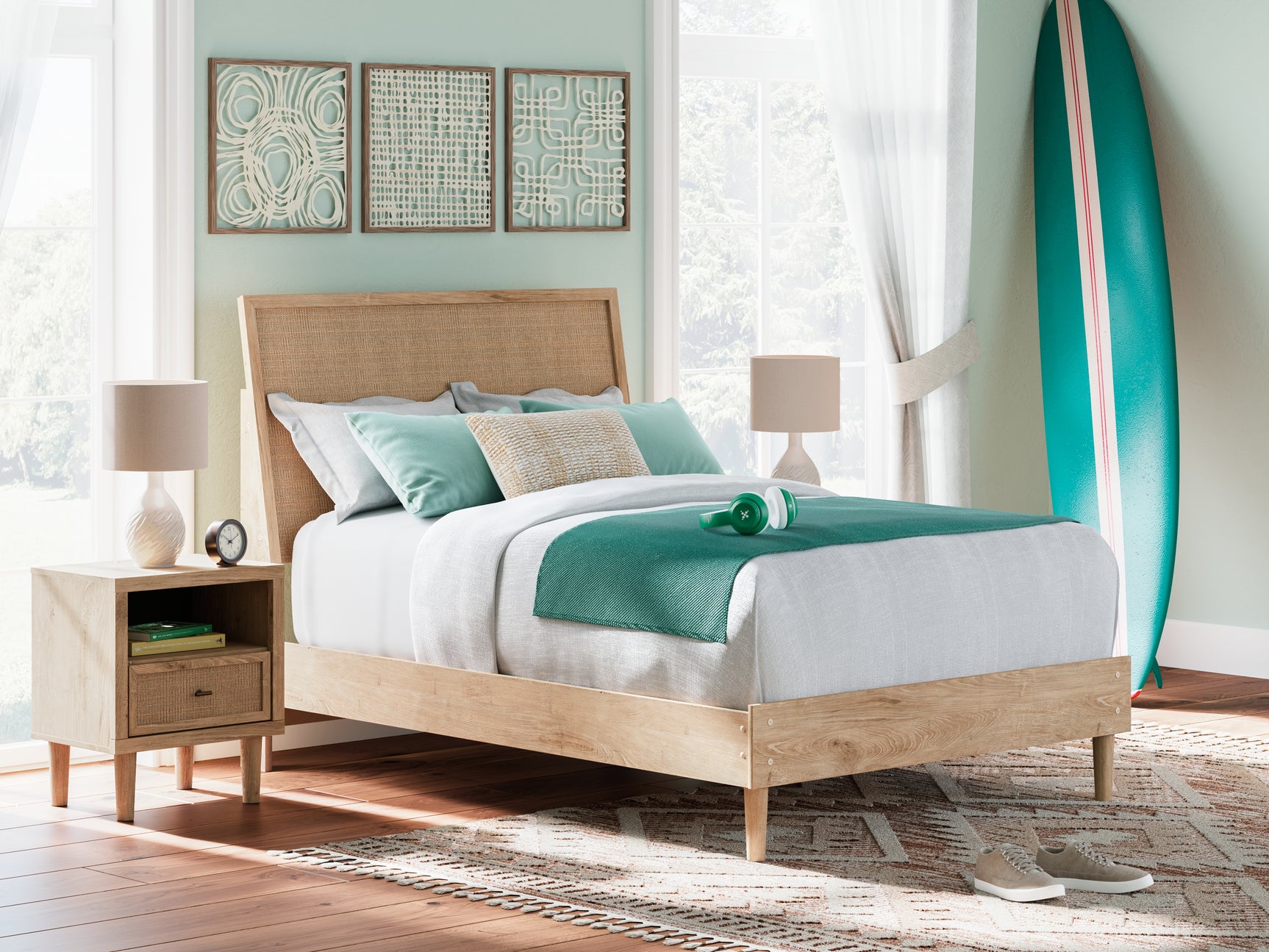 Sam's Furniture - Ashley Furniture - Cielden Bedroom - Full Panel Bed / Two-tone - B1199B6
