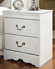 Sam's Furniture - Ashley Furniture - Anarasia Bedroom - Two Drawer Night Stand / White - B129-92