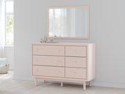 Sam's Furniture - Ashley Furniture - Wistenpine Bedroom - Dresser and Mirror / Blush - B1323B1