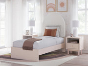 Sam's Furniture - Ashley Furniture - Wistenpine Bedroom - Twin Upholstered Panel Bed / Blush - B1323B8