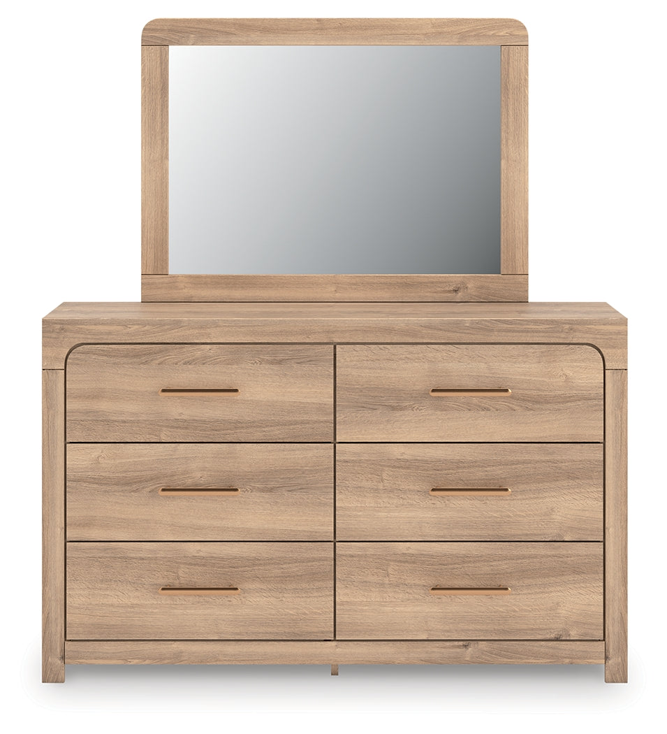 Sam's Furniture - Ashley Furniture - Kinlanni Bedroom - Dresser and Mirror / Tan - PCB1360B1