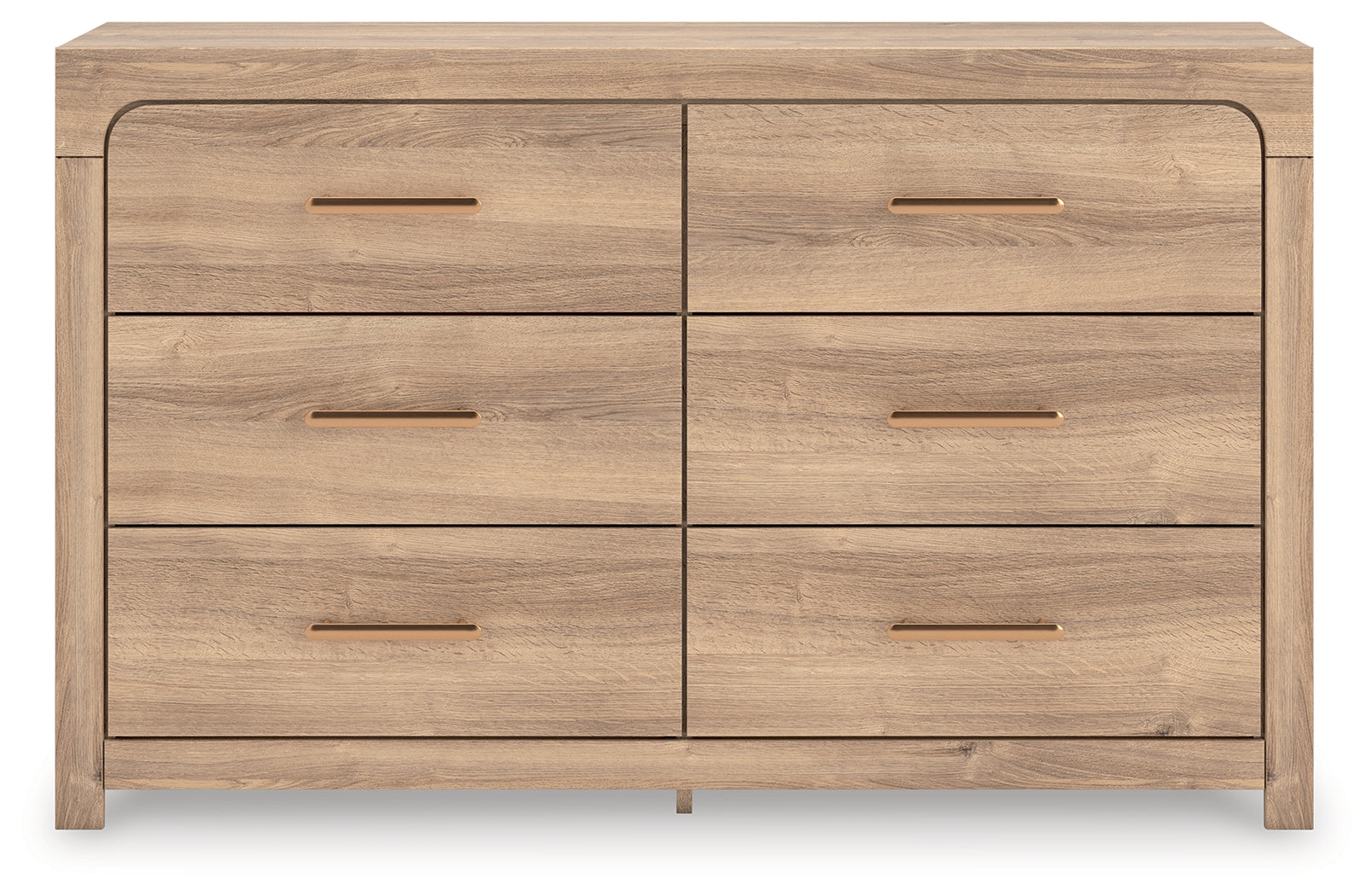 Sam's Furniture - Ashley Furniture - Kinlanni Bedroom - Six Drawer Dresser / Tan - PCB1360-31