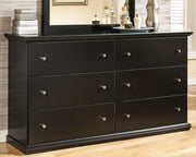 Sam's Furniture - Ashley Furniture - Maribel Bedroom - Dresser and Mirror / Black - B138B50