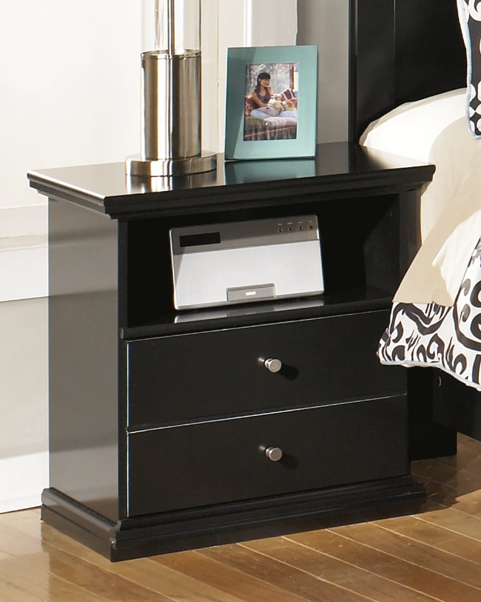 Sam's Furniture - Ashley Furniture - Maribel Bedroom - One Drawer Night Stand / Black - B138-91