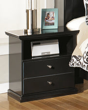 Sam's Furniture - Ashley Furniture - Maribel Bedroom - One Drawer Night Stand / Black - B138-91