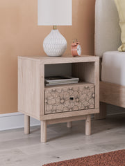 Sam's Furniture - Ashley Furniture - Arloster Bedroom - One Drawer Night Stand / Tan - PCB1566-91