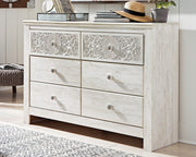Sam's Furniture - Ashley Furniture - Paxberry Bedroom - Six Drawer Dresser / Whitewash - B181-31