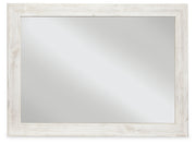 Sam's Furniture - Ashley Furniture - Paxberry Bedroom - Bedroom Mirror / Whitewash - B181-36