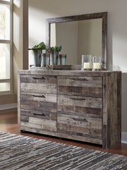 Sam's Furniture - Ashley Furniture - Derekson Bedroom - Dresser and Mirror / Multi Gray - B200B1