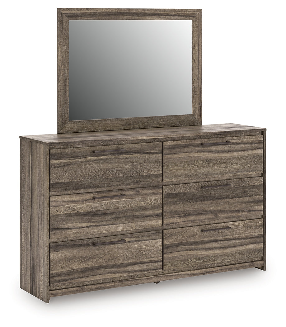 Sam's Furniture - Ashley Furniture - Elbrim Bedroom - Dresser and Mirror / Brown - PCB2005B1
