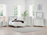 Sam's Furniture - Ashley Furniture - Zyniden Bedroom - Five Drawer Chest / Silver - B2114-46
