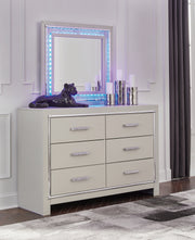 Sam's Furniture - Ashley Furniture - Zyniden Bedroom - Dresser and Mirror / Silver - B2114B1