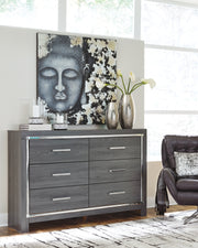 Sam's Furniture - Ashley Furniture - Lodanna Bedroom - Six Drawer Dresser / Gray - B214-31