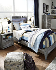 Sam's Furniture - Ashley Furniture - Baystorm Bedroom - Twin Panel Bed / Gray - B221B20