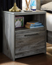 Sam's Furniture - Ashley Furniture - Baystorm Bedroom - One Drawer Night Stand / Gray - B221-91