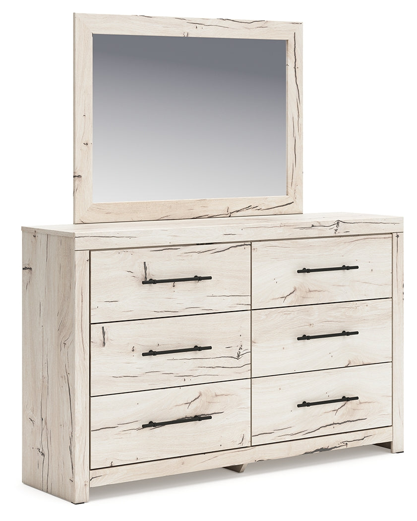 Sam's Furniture - Ashley Furniture - Lawroy Bedroom - Dresser and Mirror / Light Natural - B2310B1