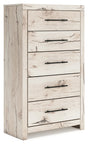 Sam's Furniture - Ashley Furniture - Lawroy Bedroom - Full Panel Bed with Storage / Light Natural - B2310B42