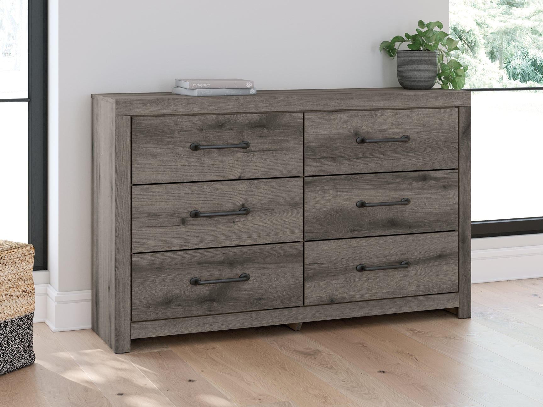 Sam's Furniture - Ashley Furniture - Graystorm Bedroom - Six Drawer Dresser / Brown Gray - PCB2405-31