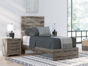 Sam's Furniture - Ashley Furniture - Graystorm Bedroom - Twin Panel Bed / Brown Gray - PCB2405B12