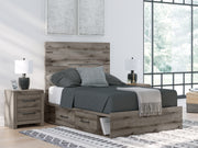 Sam's Furniture - Ashley Furniture - Graystorm Bedroom - Full Panel Storage Bed / Brown Gray - PCB2405B16