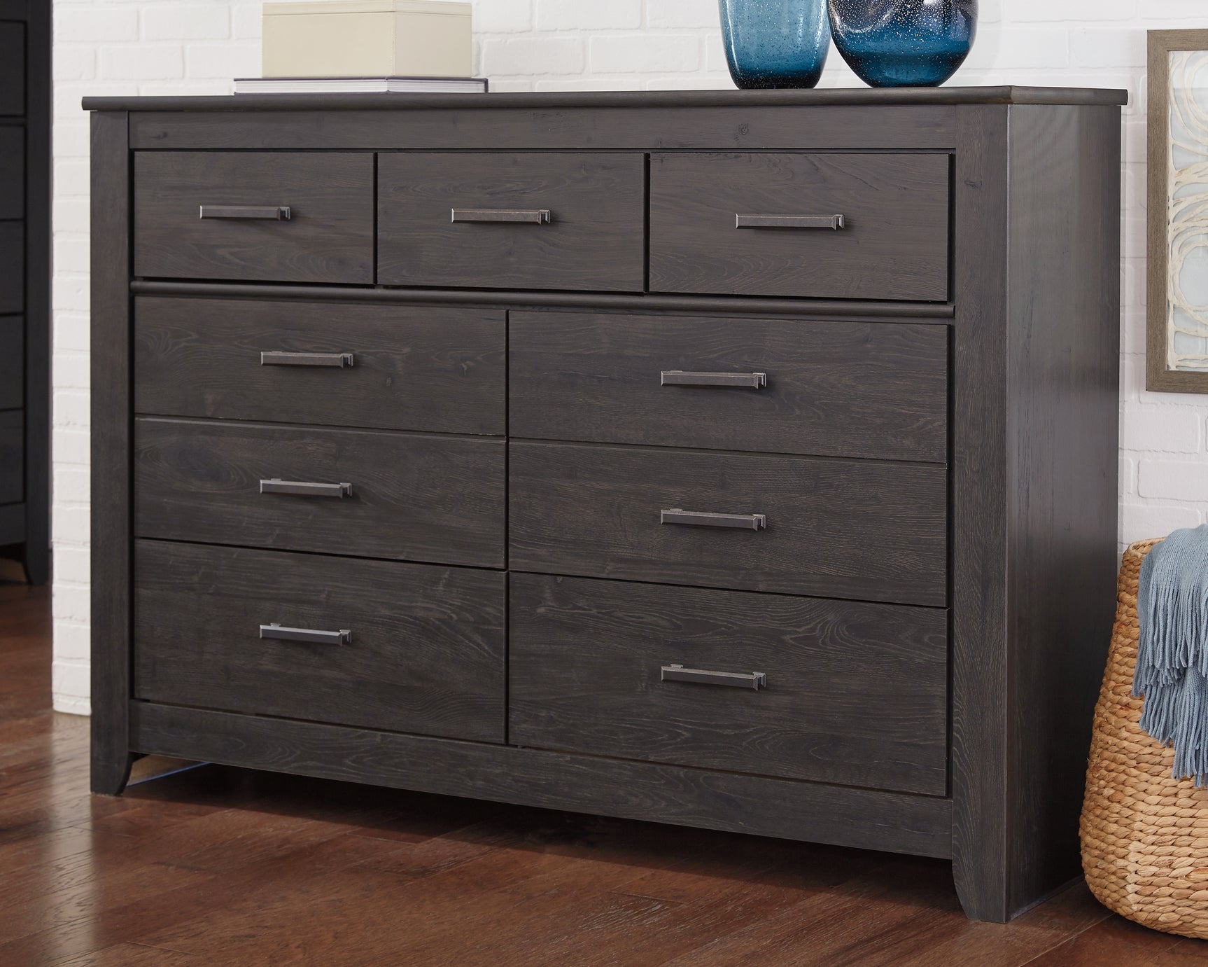 Sam's Furniture - Ashley Furniture - Brinxton Bedroom - Seven Drawer Dresser / Charcoal - B249-31