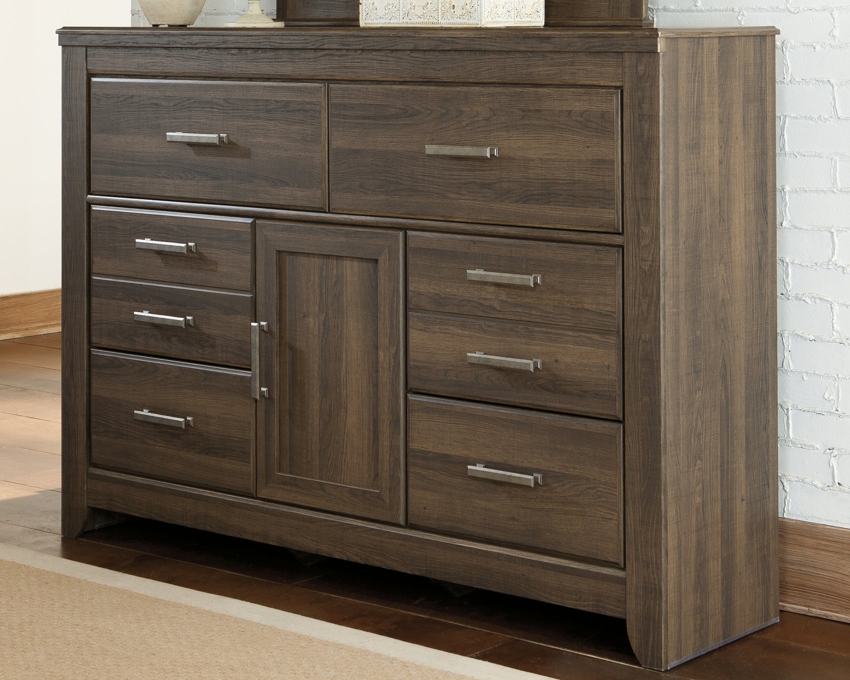 Sam's Furniture - Ashley Furniture - Juararo Bedroom - Six Drawer Dresser / Dark Brown - B251-31