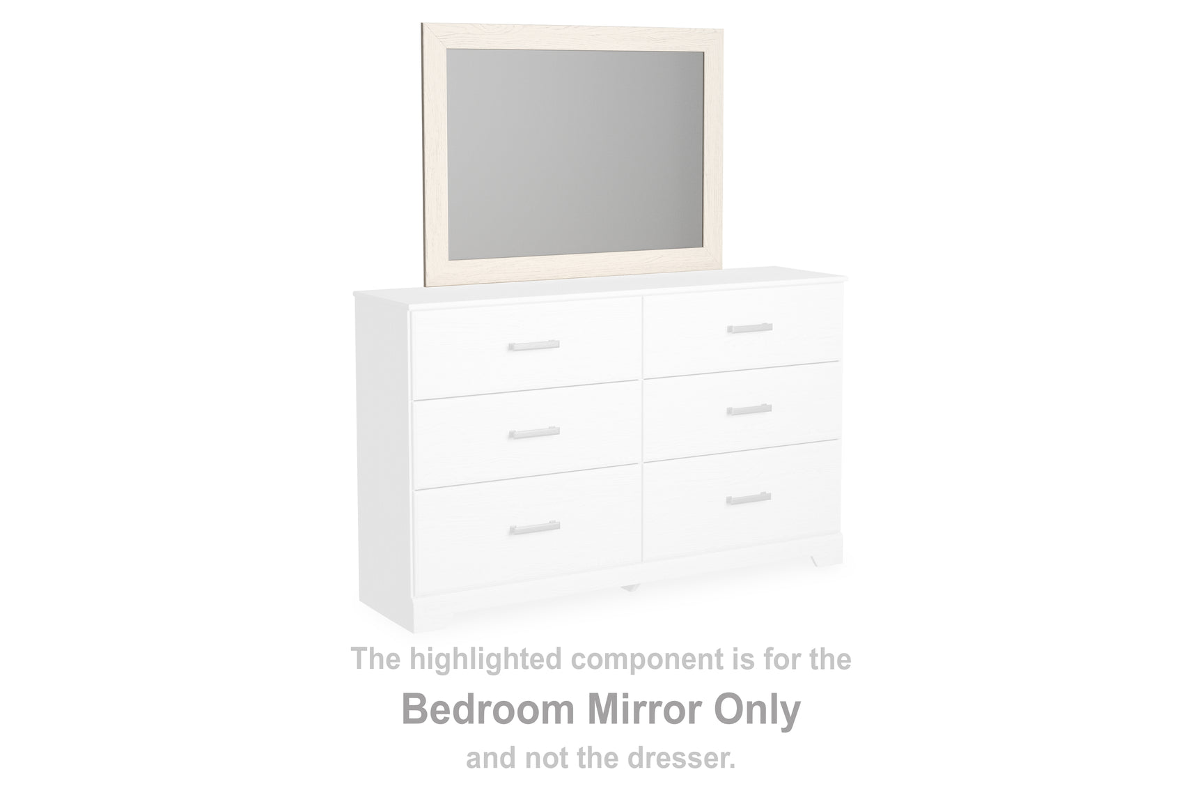 Sam's Furniture - Ashley Furniture - Stelsie Bedroom - Bedroom Mirror / White - B2588-36
