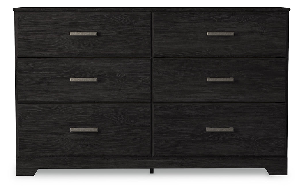 Sam's Furniture - Ashley Furniture - Belachime Bedroom - Six Drawer Dresser / Charcoal - B2589-31