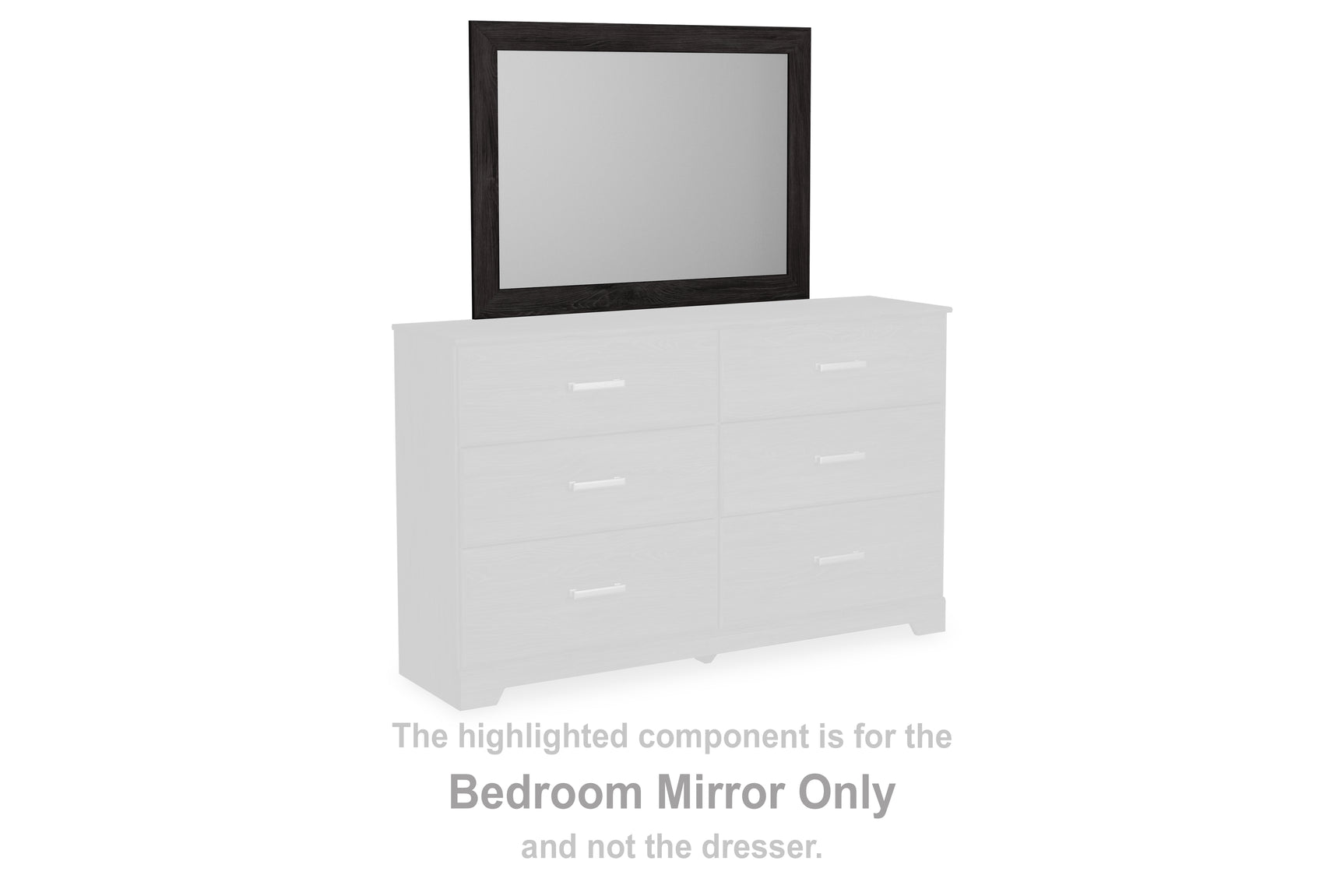 Sam's Furniture - Ashley Furniture - Belachime Bedroom - Bedroom Mirror / Charcoal - B2589-36