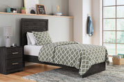 Sam's Furniture - Ashley Furniture - Belachime Bedroom - Twin Panel Bed / Charcoal - B2589B11