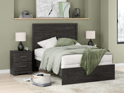 Sam's Furniture - Ashley Furniture - Belachime Bedroom - Full Panel Bed / Charcoal - B2589B5