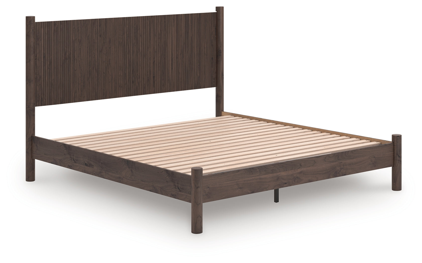 Sam's Furniture - Ashley Furniture - Pamytta Bedroom - King Panel Platform Bed / Brown - PCB2614B27