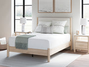 Sam's Furniture - Ashley Furniture - Cadmori Bedroom - Queen Upholstered Panel Bed / Two-tone - B2615B4