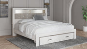 Sam's Furniture - Ashley Furniture - Altyra Bedroom - King Upholstered Bookcase Bed with Storage / White - B2640B30