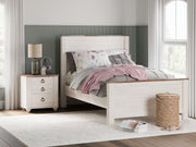 Sam's Furniture - Ashley Furniture - Willowton Bedroom - Full Panel Bed / Whitewash - B267B17
