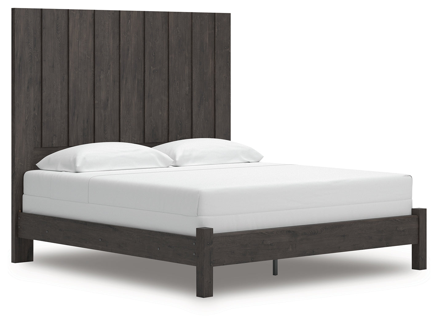 Sam's Furniture - Ashley Furniture - Fraluna Bedroom - King Panel Bed / Charcoal - PCB3370B8
