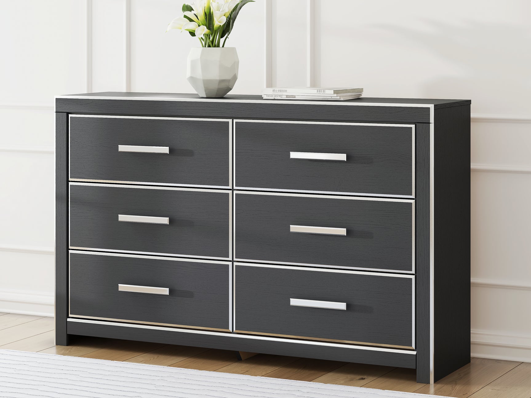 Sam's Furniture - Ashley Furniture - Zuraleus Bedroom - Six Drawer Dresser / Black - PCB3380-31