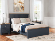 Sam's Furniture - Ashley Furniture - Landocken Bedroom - Queen Panel Bed / Brown/Blue - B414B10