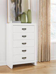 Sam's Furniture - Ashley Furniture - Binterglen Bedroom - California King Panel Bed / White - B427B9
