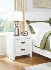 Sam's Furniture - Ashley Furniture - Binterglen Bedroom - Two Drawer Night Stand / White - B427-92